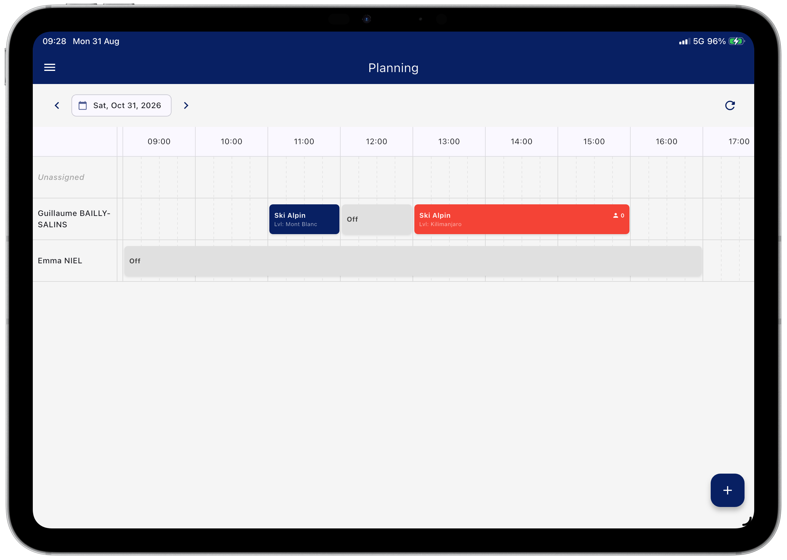 Aperçu du planning intelligent